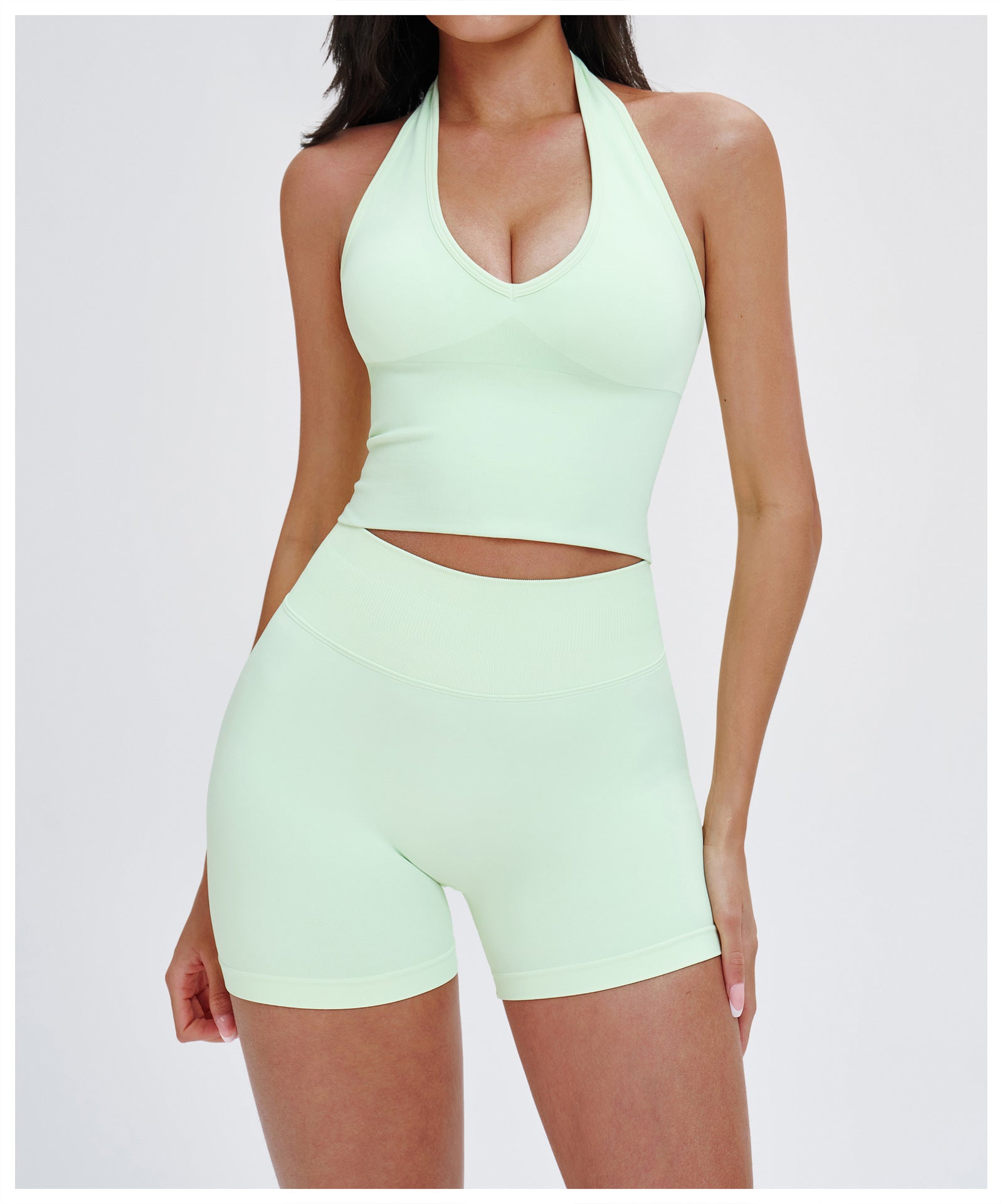 Sculpt Halter Crop Top