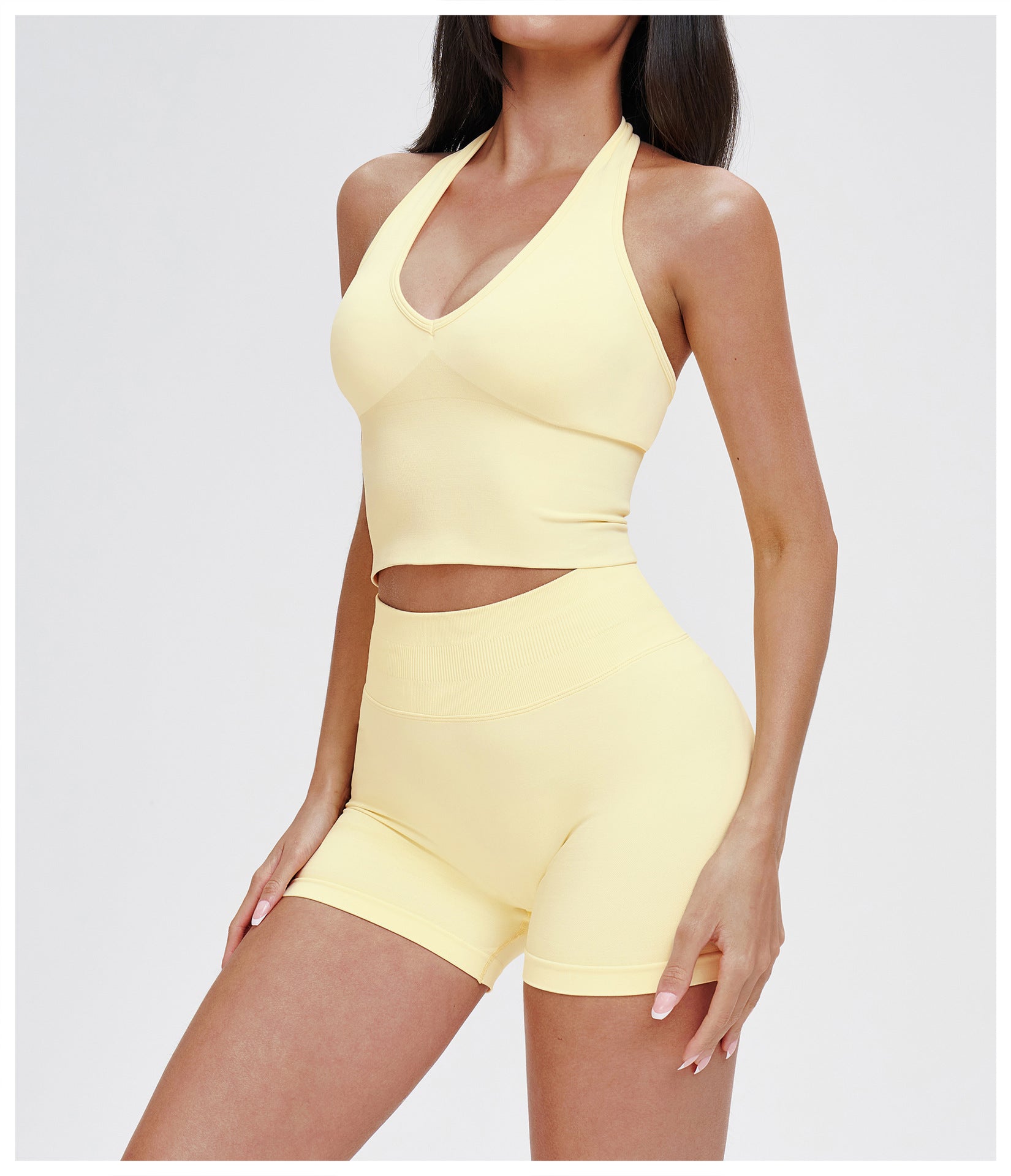 Sculpt Halter Crop Top