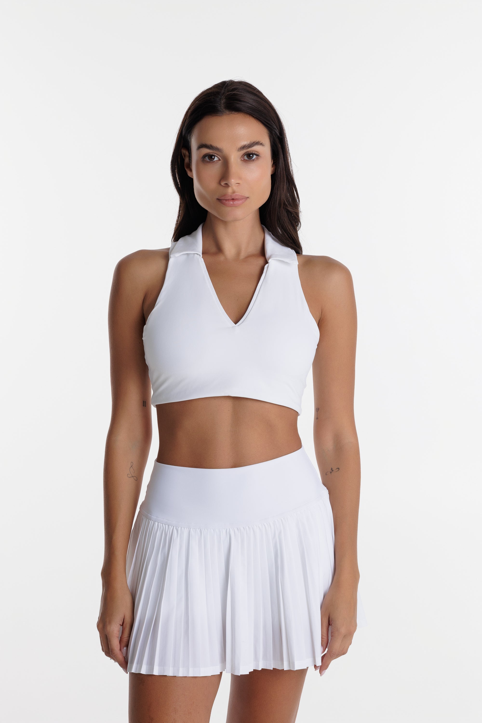 Sculpt Halter Skort Set